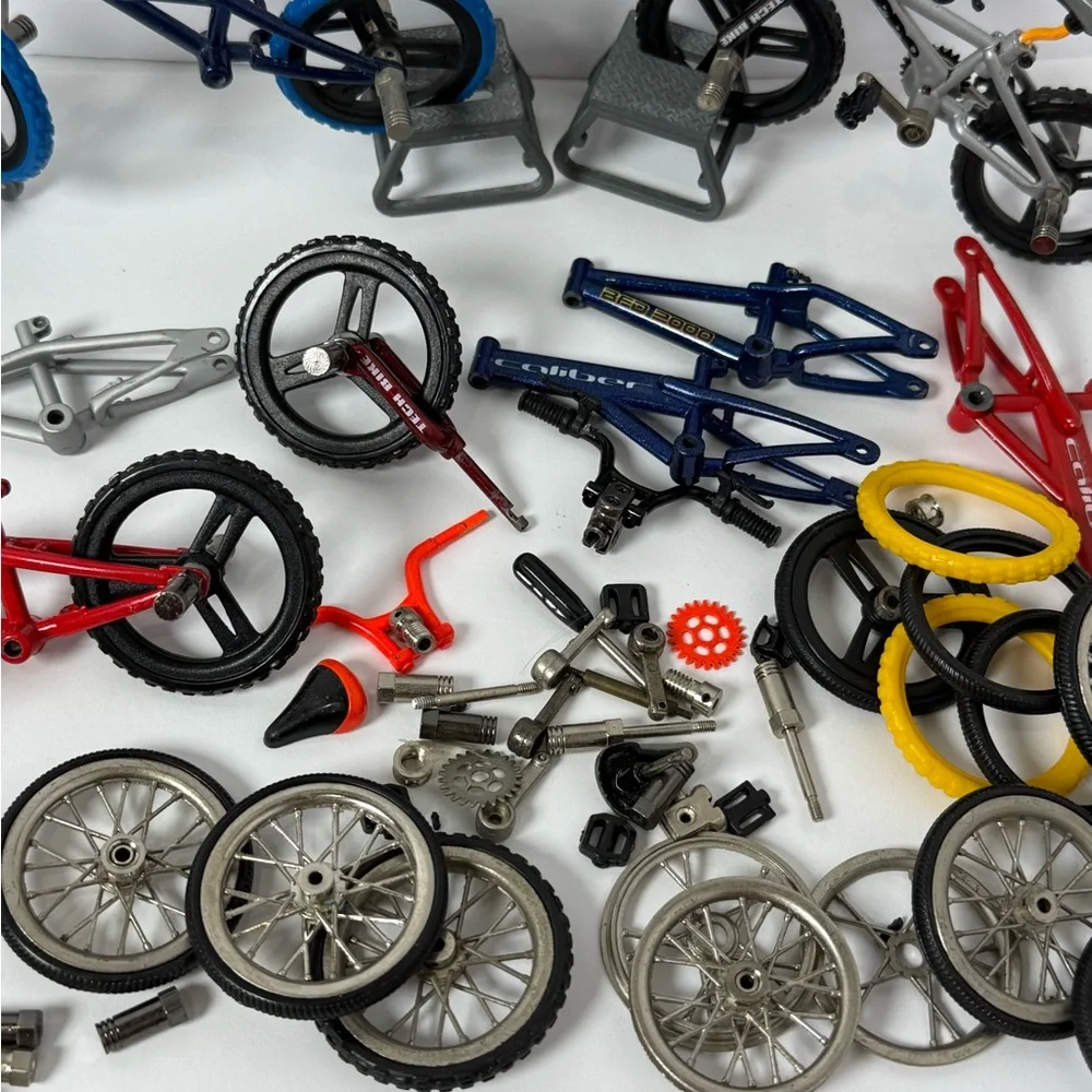 Vintage Lot Tech Deck BMX Hippo Caliber Finger Bike Spare Parts Tires Peddle